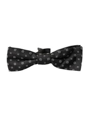 Dolce & Gabbana Black Silk Fantasy Adjustable Neck Men Papillon Bow Tie