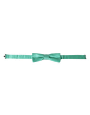 Dolce & Gabbana Mint Green Silk Adjustable Neck Men Bow Tie