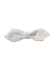 Dolce & Gabbana White Silk Adjustable Neck Men Papillon Bow Tie