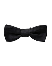 Dolce & Gabbana Black Silk Adjustable Neck Men Bow Tie