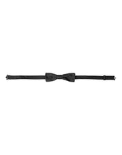 Dolce & Gabbana Black Silk Adjustable Neck Men Bow Tie