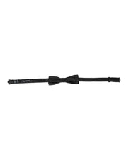 Dolce & Gabbana Black Silk Adjustable Neck Men Bow Tie