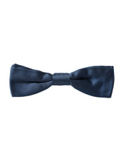 Dolce & Gabbana Blue Satin Silk Adjustable Neck Men Bow Tie