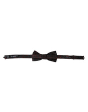 Dolce & Gabbana Red Black Floral Adjustable Neck Men Bow Tie