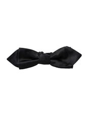 Dolce & Gabbana Black Silk Adjustable Neck Men Bow Tie