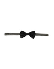 Dolce & Gabbana Black Fantasy Silk Adjustable Neck Men Bow Tie