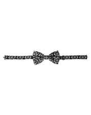 Dolce & Gabbana Black White Printed Adjustable Neck Men Bow Tie