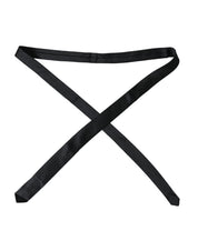 Dolce & Gabbana Black Solid 100% Silk Adjustable Tie