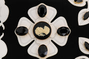 Dolce & Gabbana Black Baroque Floral Crystal Jacket