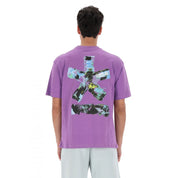 Comme Des Fuckdown Purple Cotton Men T-Shirt