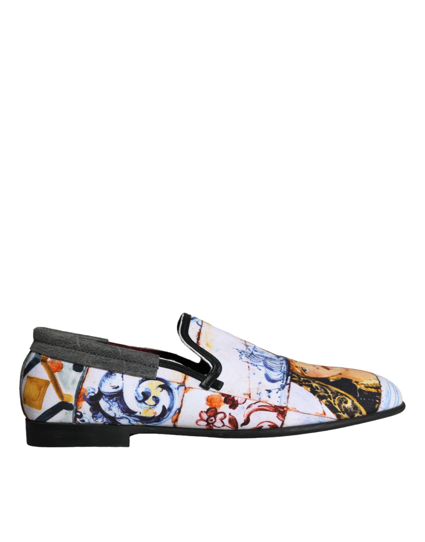 Multicolor Madonna Majolica Amalfi Men Loafers Shoes