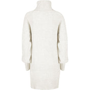 Yes Zee White Marabou Women Dress