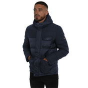 Yes Zee Men's Premium Blue Polyester Jacket