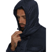 Yes Zee Men's Premium Blue Polyester Jacket