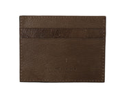 Billionaire Italian Couture Elegant Turtledove Leather Men's Wallet