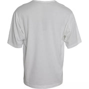 Dolce & Gabbana White Logo Round Neck Short Sleeves T-shirt