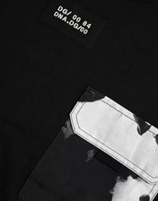 Dolce & Gabbana Black Cotton Pocket Short Sleeves Men T-shirt