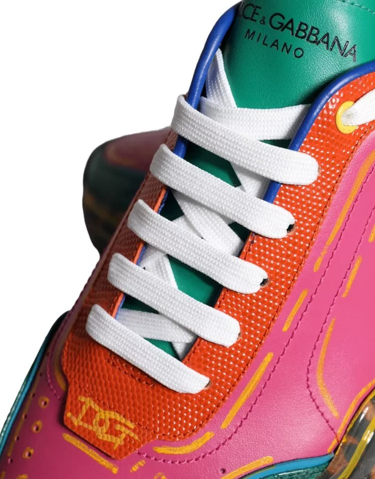 Dolce & Gabbana Multicolor Daymaster Low Top Sneakers Shoes