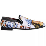 Dolce & Gabbana Multicolor Madonna Majolica Amalfi Men Loafers Shoes