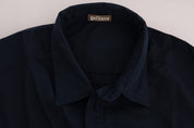 John Galliano Elegant Blue Cotton Casual Shirt