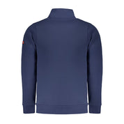 Blue Cotton Mens Sweater