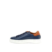 Roberto Cavalli Blue Leather Sneaker