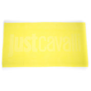 Just Cavalli Yellow Cotton Men Beach Towel