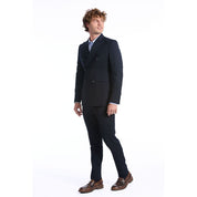 Baldinini Trend Blue Wool Men Suit