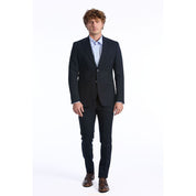 Baldinini Trend Blue Wool Men Suit