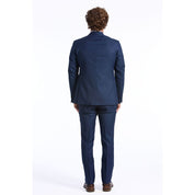 Baldinini Trend Blue Wool Men Suit