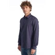 Baldinini Trend Blue Cotton Men Shirt