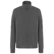 Malo Gray Wool Men Turtleneck Sweater