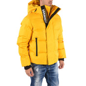 "Dsquared² Yellow Nylon Men’s Jacket – Goose Down Puffer Jacket
"