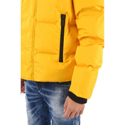 "Dsquared² Yellow Nylon Men’s Jacket – Goose Down Puffer Jacket
"