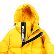 "Dsquared² Yellow Nylon Men’s Jacket – Goose Down Puffer Jacket
"