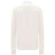 Corneliani White Cotton Polo Shirt