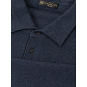 Corneliani Blue Cotton Polo Shirt