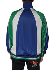 Dolce & Gabbana Multicolor Polyester Full Zip Bomber Jacket