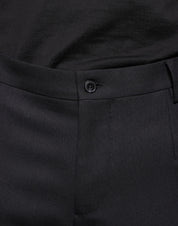 Dolce & Gabbana Black Wool Skinny Dress Formal Pants