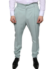 Dolce & Gabbana Mint Green Cotton Dress Pants