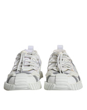 Dolce & Gabbana White Lace Up Low Top NS1 Sneakers Shoes