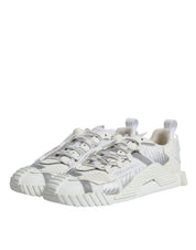 Dolce & Gabbana White Lace Up Low Top NS1 Sneakers Shoes