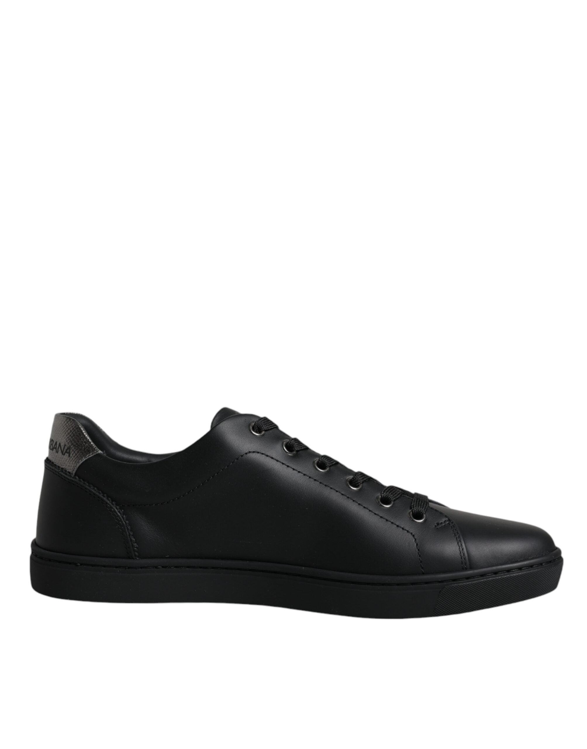 Dolce & Gabbana Black London Sacred Heart Men Sneakers Shoes