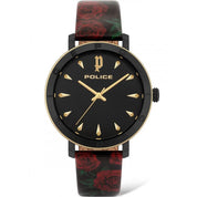 Police Red Stainless Steel Dress Watch