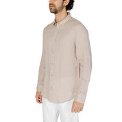 Armani Exchange Beige Linen Shirt