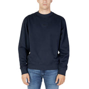 Hugo Boss Blue Cotton Sweater