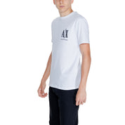 Armani Exchange Black And White Cotton T-Shirt