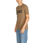 Hugo Boss Brown Cotton T-Shirt