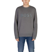 Hugo Boss Gray Cotton Sweater