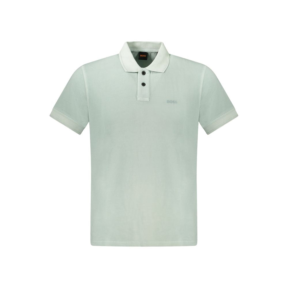 Hugo Boss Green Cotton Polo Shirt